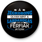 printfashion Férfiak játszák - Kitűző, hűtőmágnes - Fekete (15653936)
