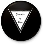 printfashion Summer. - Kitűző, hűtőmágnes - Fekete (3092197)