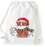 printfashion Karácsonyi corgi - Sportzsák, Tornazsák - Fehér (10144066)