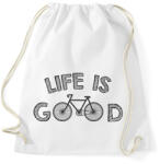 printfashion Life is good - Bike - Sportzsák, Tornazsák - Fehér (7432684)