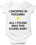 printfashion PUBG - Dropped in Pochinki (Fekete) - Baba Body - Fehér (1330805)