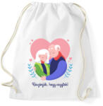 printfashion Köszönjük, hogy vagytok - Sportzsák, Tornazsák - Fehér (3902983)