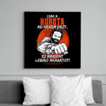 printfashion Csak a kubota ad nekem erőt - Vászonkép - Fekete (7623176)