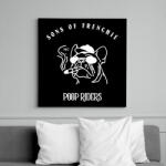 printfashion sonsoffrenchie2 - Vászonkép - Fekete (11438381)