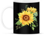 printfashion napraforgó - Bögre - Fekete (13925591)