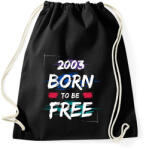 printfashion 2003 born to be free - Sportzsák, Tornazsák - Fekete (14347877)