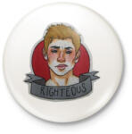 printfashion Dean - Kitűző, hűtőmágnes - Fehér (3088640)