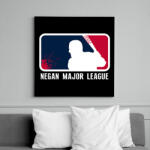 printfashion TWD - Negan Major League - Vászonkép - Fekete (6649886)