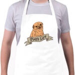 printfashion Pug's life - Kötény - Fehér (12039097)