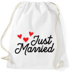 printfashion Just Married - Sportzsák, Tornazsák - Fehér (10590073)