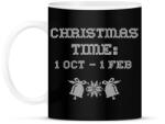 printfashion CHRISTMAS TIME 3 - Bögre - Fekete (9548026)