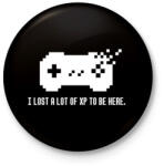 printfashion LOST A LOT OF XP - Kitűző, hűtőmágnes - Fekete (3100129)