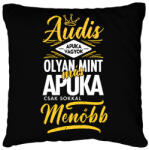 printfashion Audis apuka - Párnahuzat, Díszpárnahuzat - Fekete (4450513)