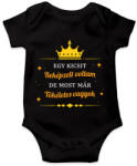 printfashion Beképzelt voltam - Baba Body - Fekete (7801008)