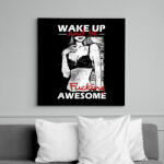 printfashion Kelj fel és légy dögös! - Vászonkép - Fekete (6641490)