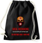 printfashion social distancing - Sportzsák, Tornazsák - Fekete (2503419)