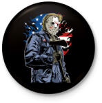 printfashion Amerikai gyilkos - Kitűző, hűtőmágnes - Fekete (3095996)