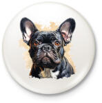 printfashion Kutya - Kitűző, hűtőmágnes - Fehér (16275048)