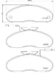 BREMBO set placute frana, frana disc BREMBO PRIME LINE P 56 019 (P 56 019)