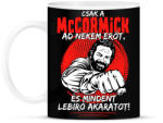 printfashion Csak a mccormick ad nekem erőt - Bögre - Fekete (7625221)