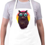 printfashion Búvár macska - Kötény - Fehér (4899469)