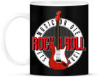 printfashion Rock and roll - Bögre - Fekete (14226899)