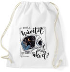 printfashion Ettől a kávétól úgy nézek ki, mint aki él? - Sportzsák, Tornazsák - Fehér (16468061)