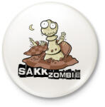 printfashion Sakk Zombie - Kitűző, hűtőmágnes - Fehér (4922427)