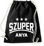 printfashion Szuper anya - Sportzsák, Tornazsák - Fekete (1238653)