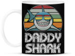 printfashion Daddy shark - Bögre - Fekete (1199319)