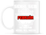 printfashion Senki sem tökéletes de aki februárban-született az nagyon közel áll hozzá - Bögre - Fehér (11690827)