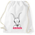 printfashion Devil inside me (tükörben olvasható felirat) - Sportzsák, Tornazsák - Fehér (2327546)