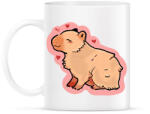 printfashion Szívecskés Capybara - Bögre - Fehér (13856000)