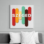 printfashion Szeged - színes - Vászonkép - Fehér (7138206)