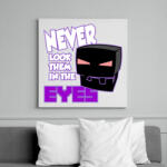 printfashion Minecraft - Enderman szem - Vászonkép - Fehér (6623590)