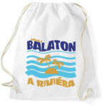printfashion Nekem a Balaton a Riviéra - Sportzsák, Tornazsák - Fehér (16399504)