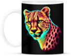 printfashion Neon gepárd - Bögre - Fekete (13376693)