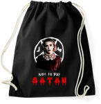 printfashion not to day satan - Sportzsák, Tornazsák - Fekete (1751898)