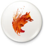 printfashion Plattensee fox - Kitűző, hűtőmágnes - Fehér (3074784)