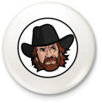 printfashion Chuck Norris - Kitűző, hűtőmágnes - Fehér (3090042)