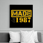 printfashion 1987 - Vászonkép - Fekete (12810869)