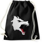 printfashion Wolf - Sportzsák, Tornazsák - Fekete (852579)
