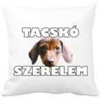 printfashion Tacskó szerelem - Párnahuzat, Díszpárnahuzat - Fehér (2579283)