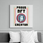 printfashion BITCOIN 4 EVER 53 - Vászonkép - Fehér (6640071)