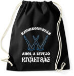 printfashion A levegő kiváltság - Sportzsák, Tornazsák - Fekete (15909442)