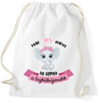 printfashion A legbűbájosabb - "x" napja - Sportzsák, Tornazsák - Fehér (8096343)