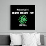 printfashion Minden rendben lesz! - Vászonkép - Fekete (6653931)