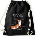 printfashion Anatomy of a fox - Sportzsák, Tornazsák - Fekete (4805497)