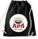 printfashion Apa - Grill király - Sportzsák, Tornazsák - Fekete (6292393)