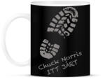 printfashion Chuck Norris itt járt - Bögre - Fekete (1267626)